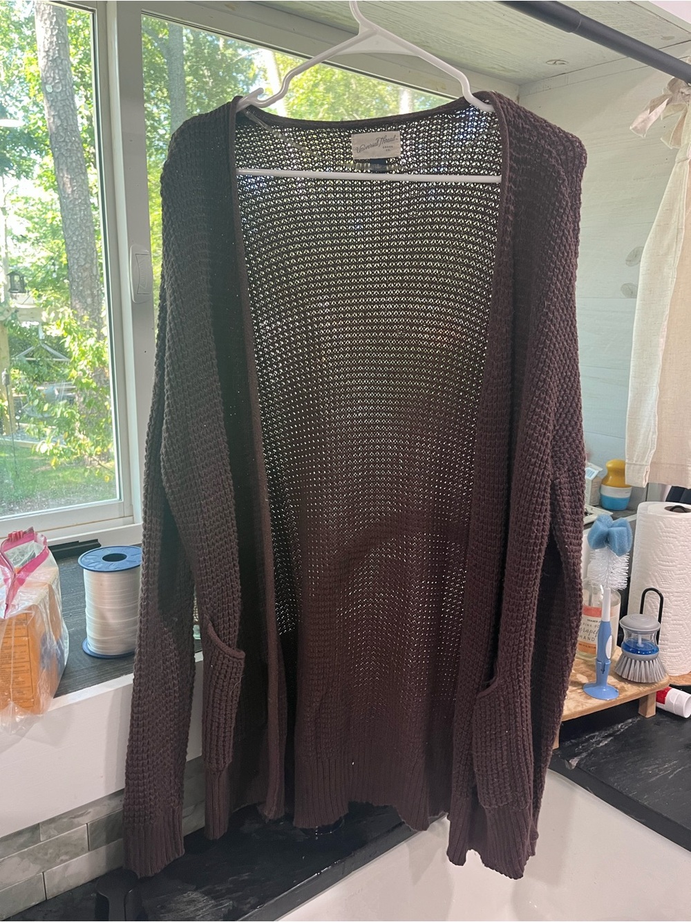 Open-Front Knit Women's Cardigan Sweater